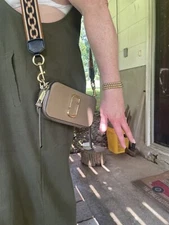 Brown Marc Jacobs camera Crossbody bag