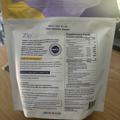 ZipSlim Blackberry Lemonade (Caffeine Free) by Beyond Slim 29 Single