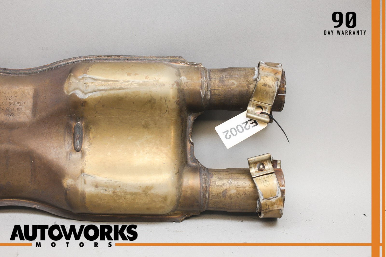 05-07 Maserati Quattroporte M139 Exhaust Mid Pipe Center Resonator Silencer OEM