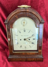 Quality Mahogany Double Fusee Ex Verge English Bracket Clock