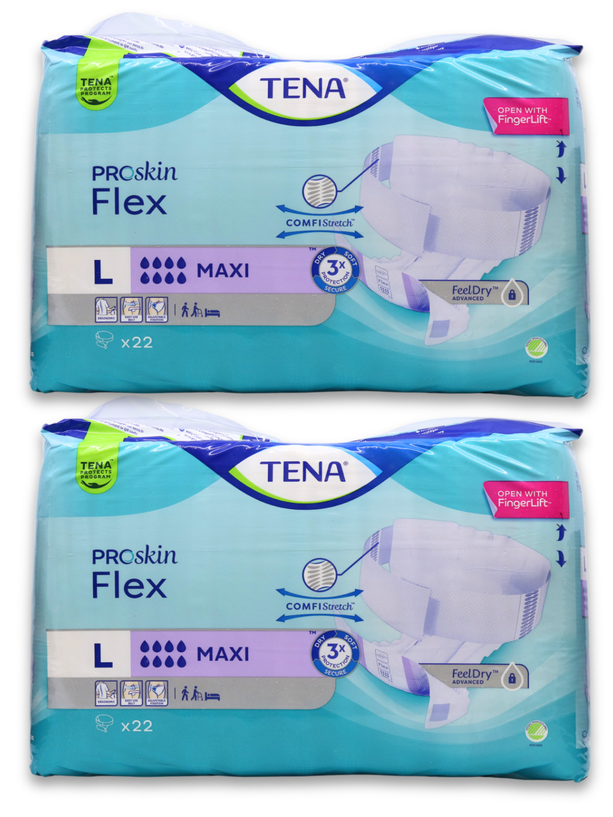 Tena Flex Maxi Large 22 Pack Incontinence Nappies - Image 4