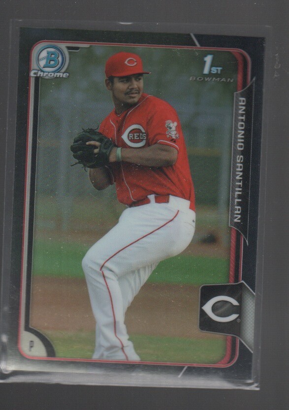 ANTONIO SANTILLAN 2015 BOWMAN CHROME PROSPECTS DRAFT BLACK ASIA REFRACTOR #112