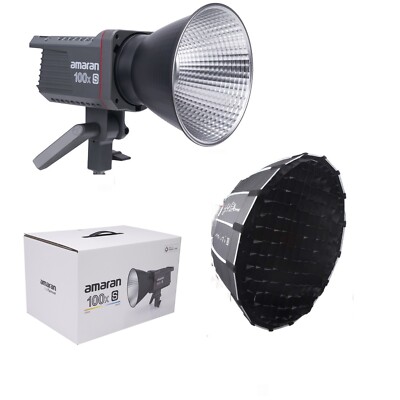 Amaran 100x S 100W 2700K-6500K LED-Videoleuchte + Light Dome mini III Softbox