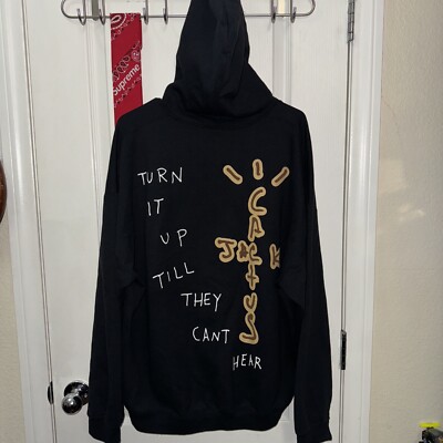 Travis Scott Cactus Jack Highest In The Room Hoodie Sun Black Size