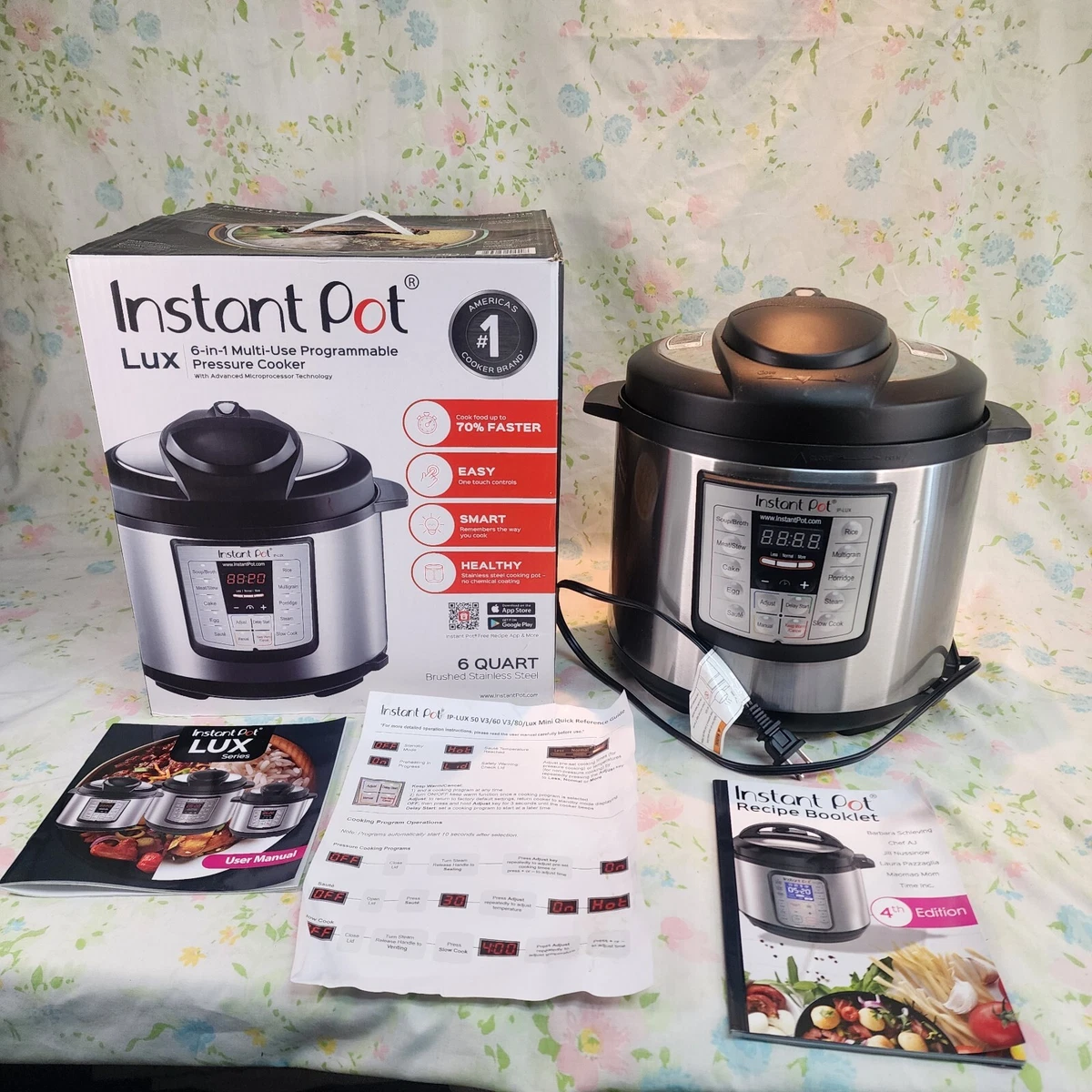 Instant Pot® Lux Stainless Steel 6-in-1 Programmable Pressure