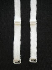 1 Paar abnehmbare TR&Auml;GER f&uuml;r BH / Corsagen / Korsagen in wei&szlig; - BH-Tr&auml;ger - NEU