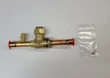 SUPERIOR REF. P/N: 586WAS-10ST. 5/8" ODS BRASS BALL VALVE WITH ACCESS FITTING.