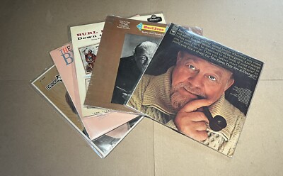 Burl Ives Decca Vinyl Records Lot 5 Albums Vintage, Classic, Excellent