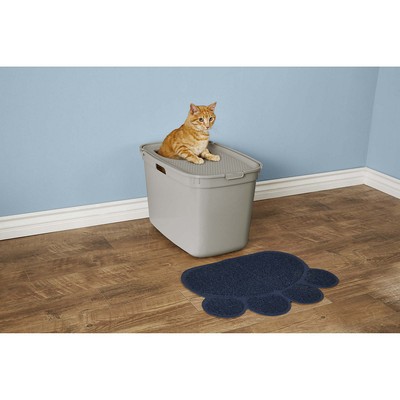 so phresh gray open cat litter box