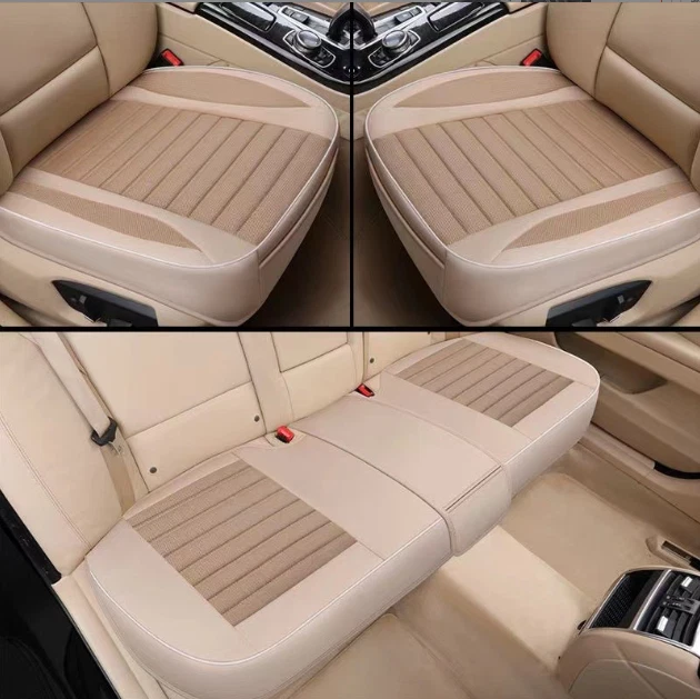 3PCS For Maserati 99% Models Car Front Rear Seat Cover Cushion Protector Parts Foto 2 de 4