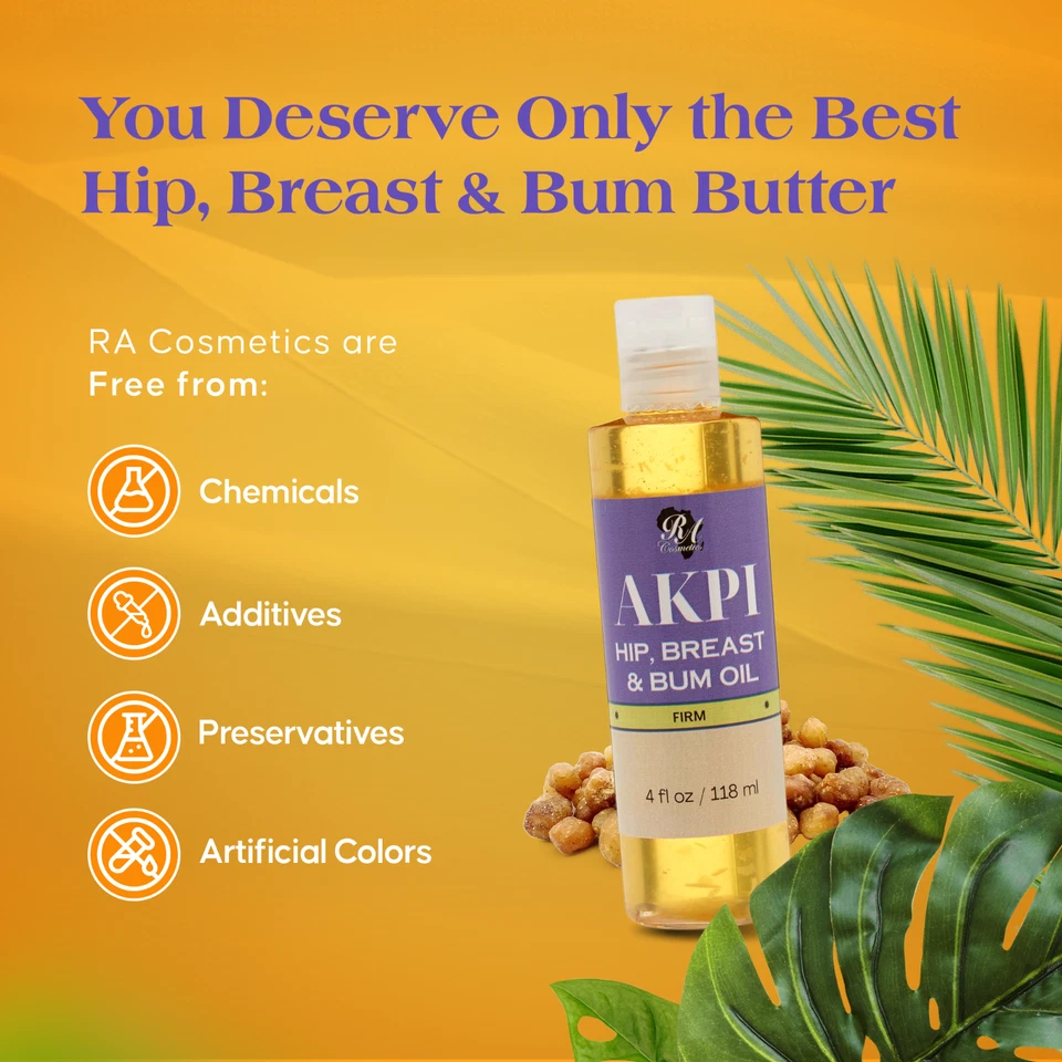 Aceite reafirmante y lifting puro AK Cosmetics para glúteos, caderas y senos - 4 oz Foto 2 de 4