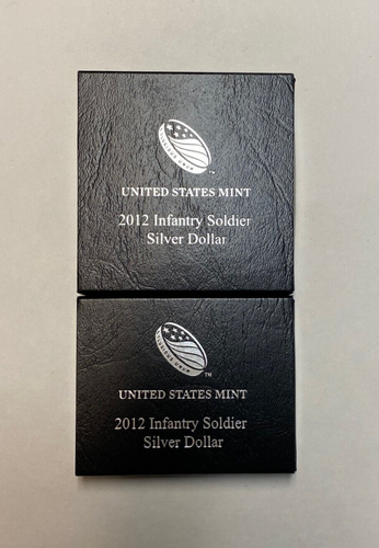 2012 - W - Infantry Soldier Silver Dollar Proof & UC Commemorative Coin NF1 NF2