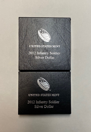 2012 - W - Infantry Soldier Silver Dollar Proof & UC Commemorative Coin NF1 NF2 - Zdjęcie 1 z 8