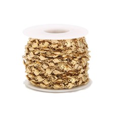 2Meters Stainless Steel Gold Hearts Handmade Chains for DIY Jewelry Making