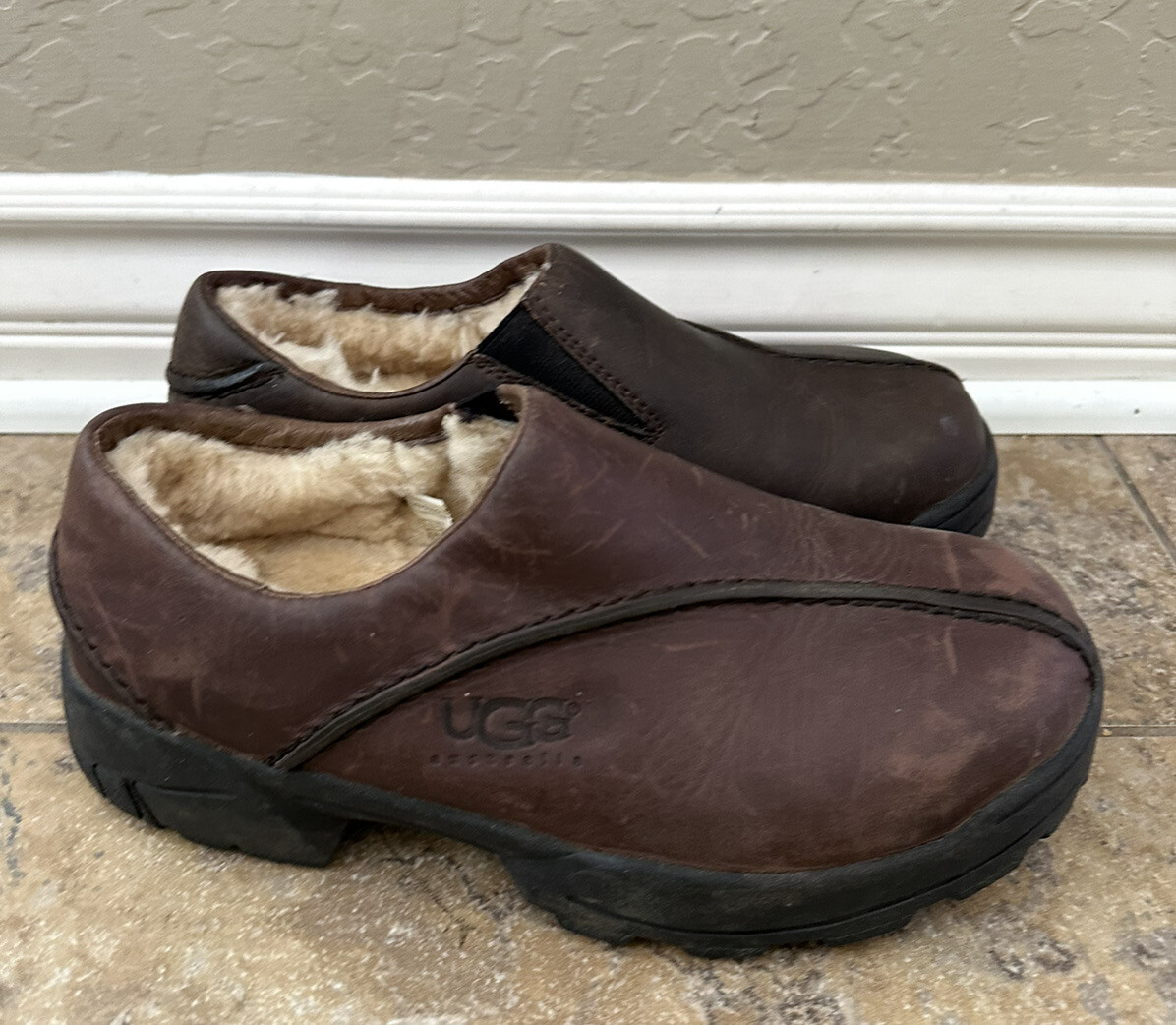 UGG Brown Loafers Slip-Ons with Sheepskin Lining UGG Women main image 3