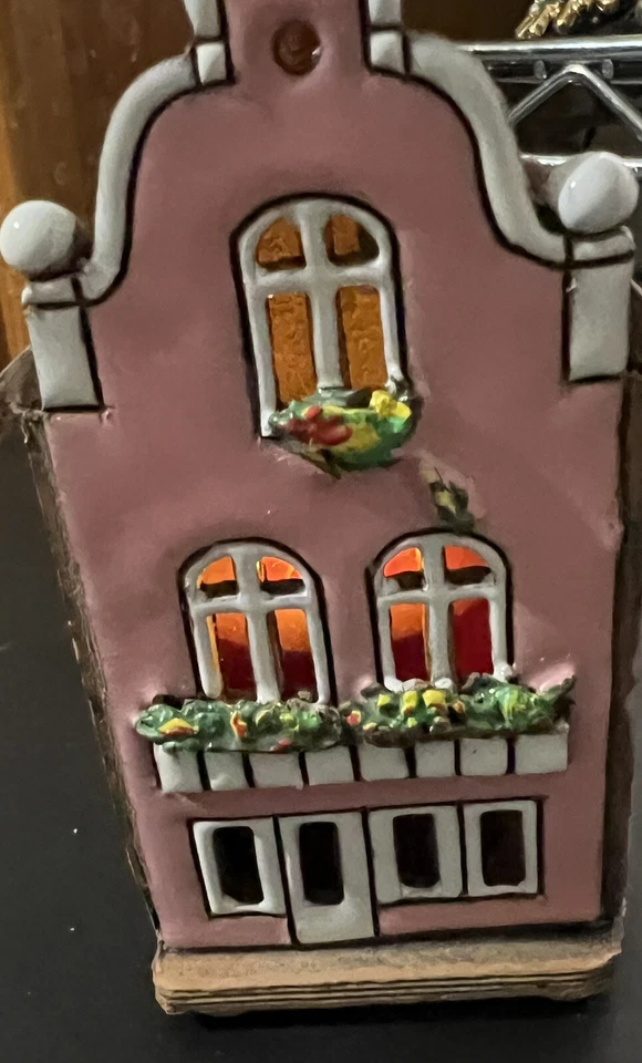 Riga Mini Miniaturas Incienso Cerámica Rosa Casa Foto 4 de 4