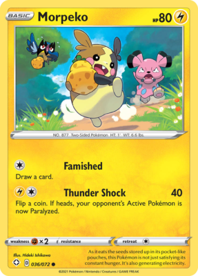 Morpeko 36/72 Common | Shining Fates | Pokemon Card | eBay