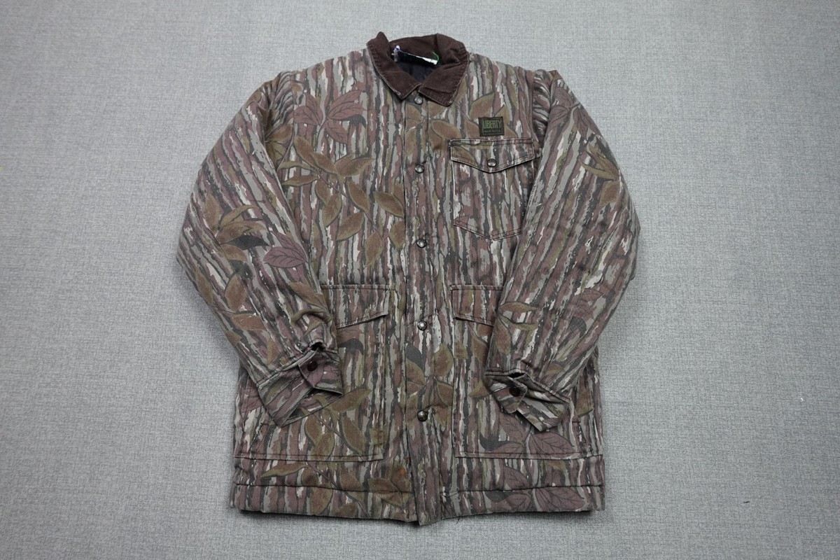 Vintage Camo Jacket Mens Medium Brown Liberty Woodland Camo