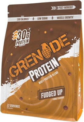 Grenade Protein Whey Protein Blend Fudged up 480g / 12 serv 08/25  + Samples