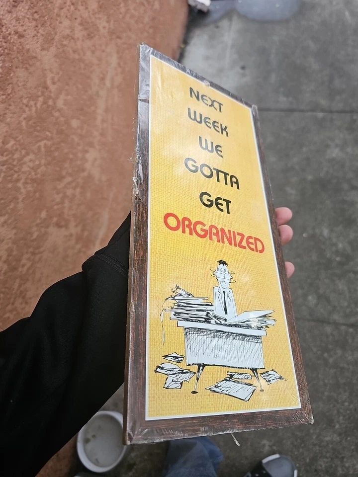 Cartel de pared Nebbishes próxima semana tenemos que organizarnos, Foto 2 de 4