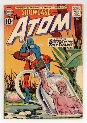 Showcase #34 PR 0.5 1961 1st app. Silver Age Atom