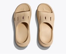 Hoka Ora Recovery 3 Comfort Slip On Slides Sandals Mens 9 Womens 11 Sand Unisex