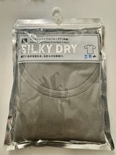  NEW UNIQLO AIRism Silky Dry Men's Men L Large JP T shirt Gray M Medium US 