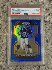 LaDainian Tomlinson 2021 Panini Prizm Blue Prizm SSP PSA 10 GEM MINT Chargers
