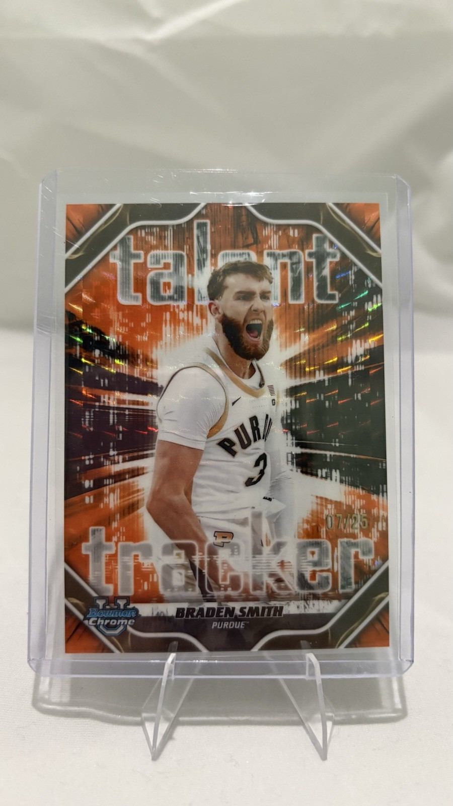 Topps 2025-2026 Bowman Chrome U Talent Tracker Braden Smith Purdue TT-22 07/25