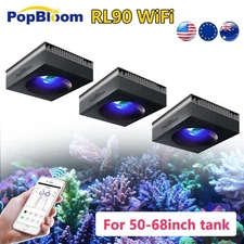 3PCS PopBloom Led Aquarium Light Full Spectrum 60" 72" Reef Coral Marine Tank