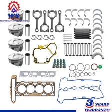 Engine Rebuild Kit Head Gasket Pistons Con-Rods For Buick Chevy GMC 2.4L 2006-17