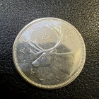Canada 1964 - 25 Cent Quarter Canadian Coin - 80% Silver Ka111