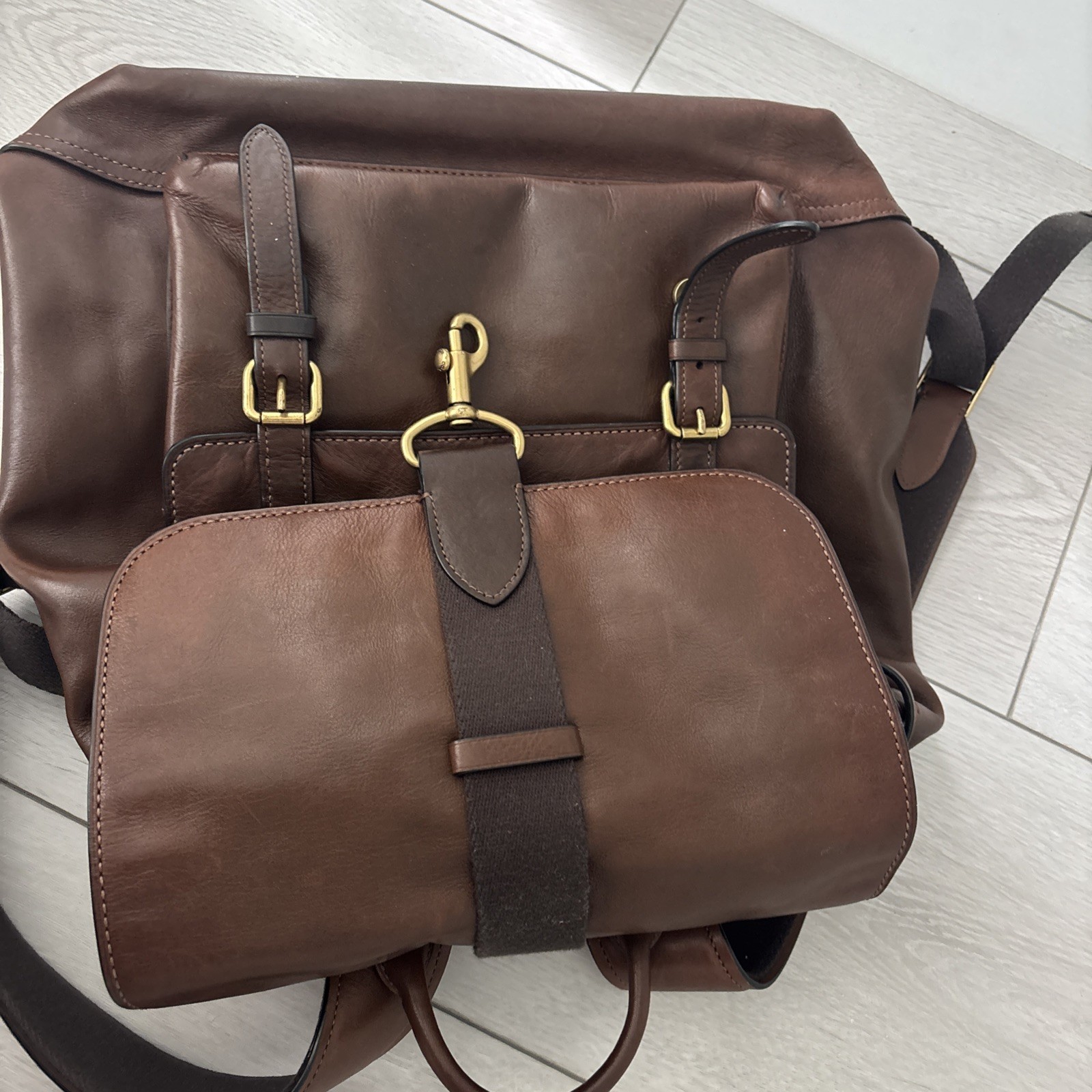 Coach Leather Backpack - image 4
