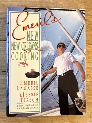 Vintage 1993 Emeril's New New Orleans Cooking Cookbook Hardcover + DJ Very Good
