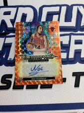 2026 Topps Finest Noa Essengue Electrifying Signatures Orange Geometric Auto /15