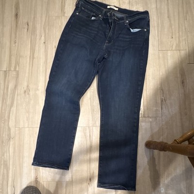 Levi Strauss & Co. Classic Straight Blue Denim Jeans Womens 12 Regular Solid