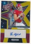 BAKER MAYFIELD 2025 PANINI PRIZM DRAFT SATURDAY STAR GOLD AUTOGRAPH SP AUTO #/10
