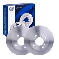 2X Hella Bremsscheiben 231Mm Vorne Passend FüR Nissan Pixo 55041
