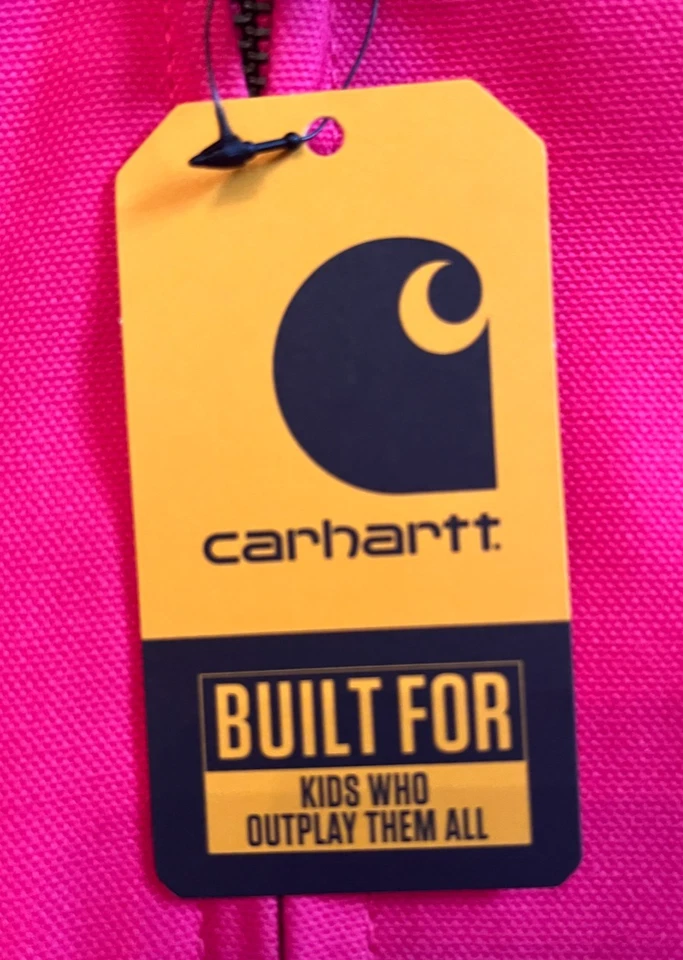 Carhartt Kid Girls Raspberry Canvas Insulated Hood Active Jacket XS, S, M, L NWT - Image 3 of 4