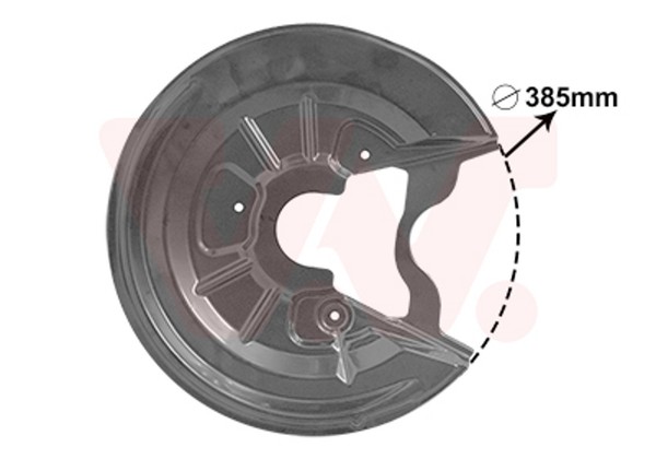 VAN Wezel Spritzblech Bremsscheibe 7623373 FüR Audi Golf Plus 521 5M1 Skoda VW 5-image