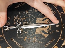 Altar Tool " Penragram Moon " design Atham Witch Ritual