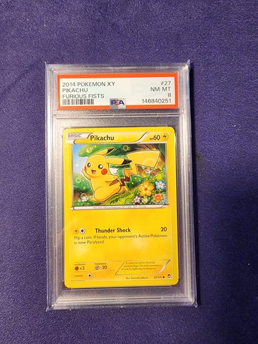 Pikachu graded PSA 8 for sale on eBay