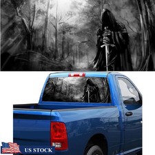 Graphic Decal Grim Reaper Forest Rear Window Sticker For Truck Suv Jeep 22x65