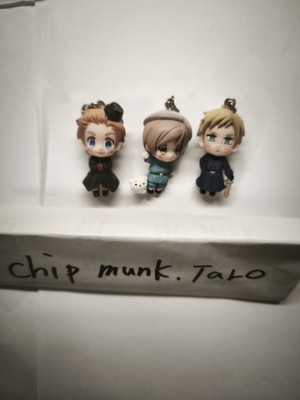 Hetalia Axis Powers Color collection figure key ring set of 3