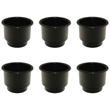 6 Pack- Black Two Tiered Plastic Drink Cup Can Holder Fits Boat Rv Pontoon 6 Pack- Black Two Tiered Plastic Drink Cup Can Holder Fits Boat Rv Pontoon