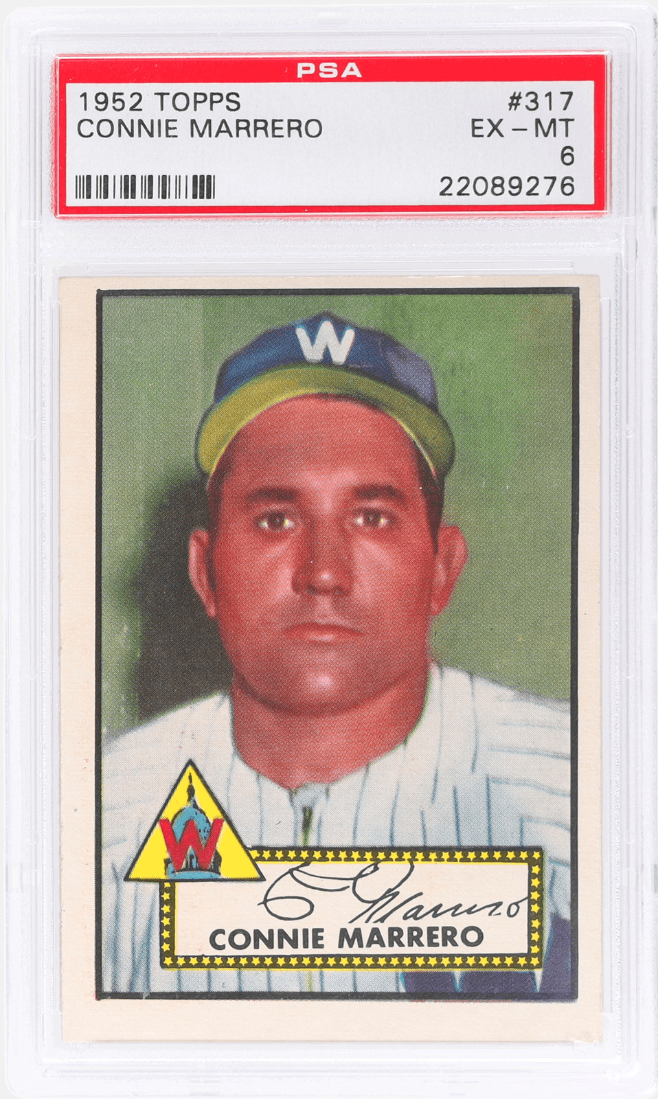 1952 Topps Connie Marrero #317 PSA 6