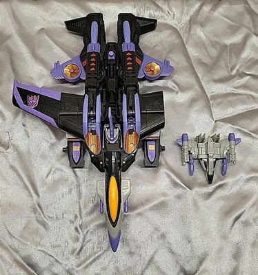 Transformers Armada Skywarp With Thunderclash Missles Working Hasbro 2003 Read