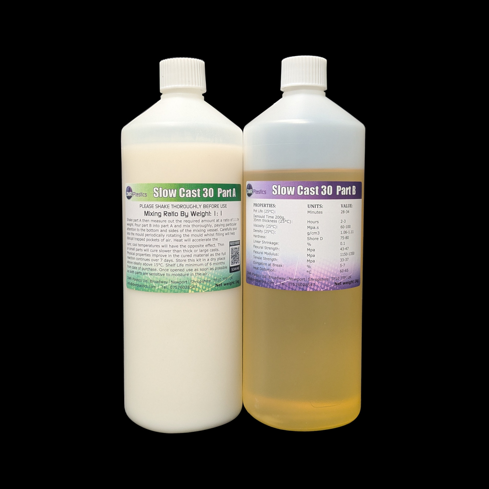 30 Minute Very Long Pot life Slow Polyurethane Liquid Plastic Casting Resin 2kg