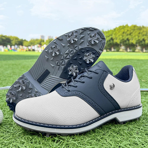 Spikes Golf Flache Schuhe Herren Wasserdicht Golf Turnschuhe Outdoor Wandern Schuhe - Bild 12 von 28