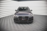 Maxton Design Frontlippe V.1 Passend FüR Audi A4 B9 Schwarz Hochglanz